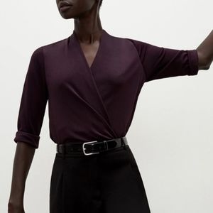 MM LaFleur Deneuve Wrap Luxe Top